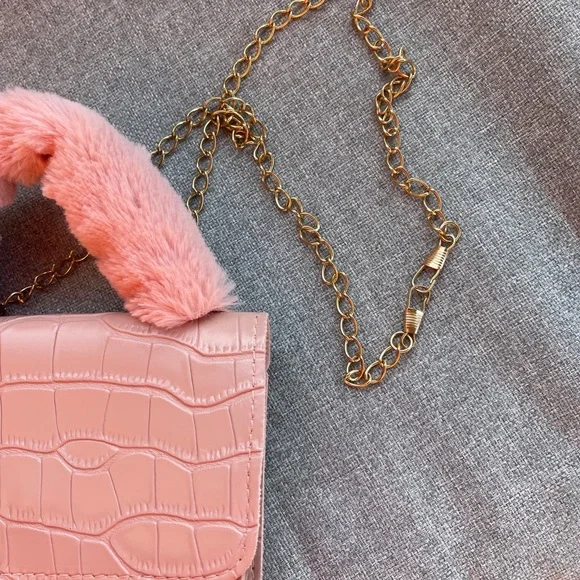 Croc Embossed Flap Satchel Bag - Picture 9 of 9